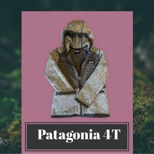 Patagonia fleece 4T jacket. Two-tone gray.